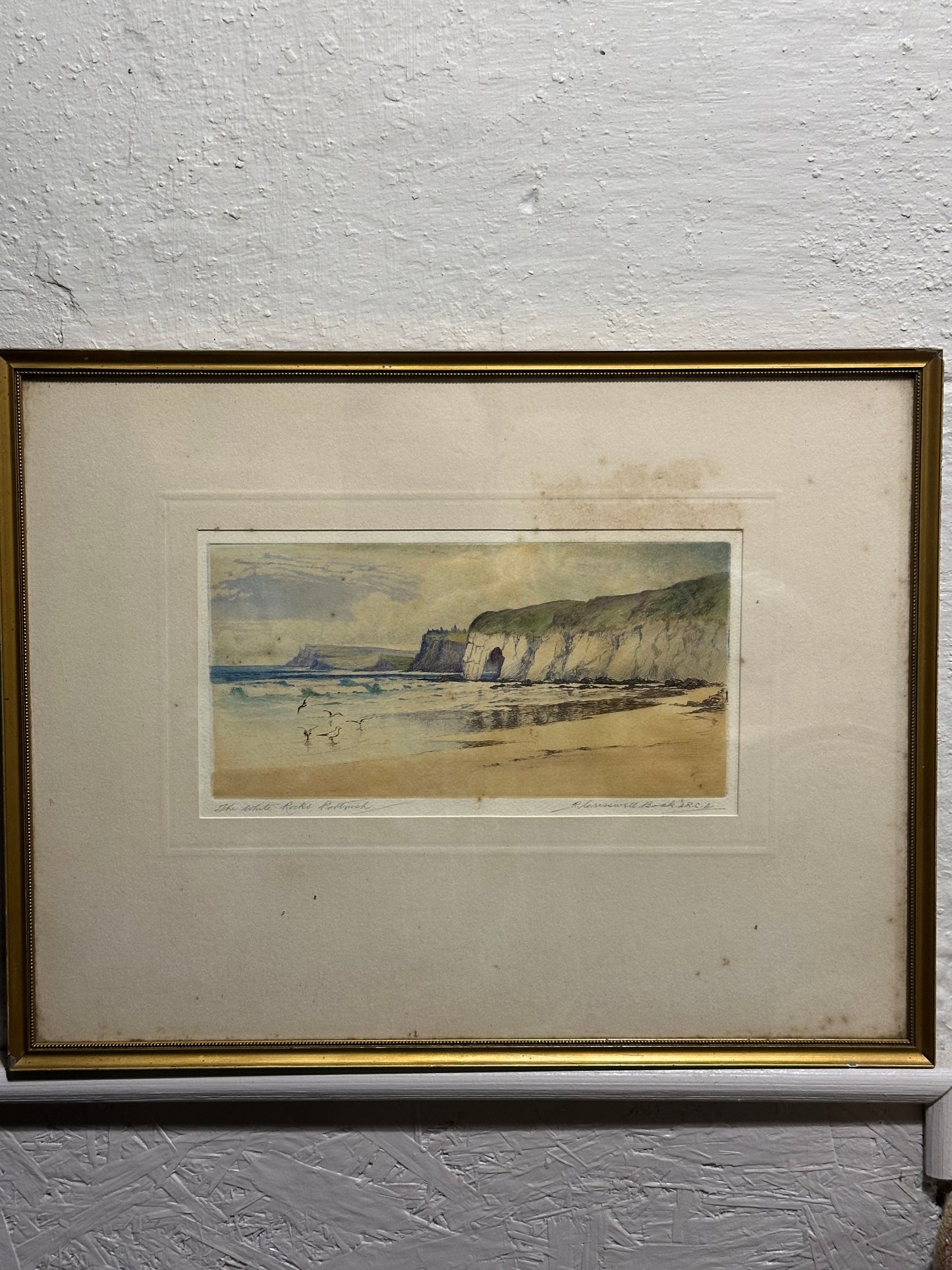 White Rocks, Portrush Etching