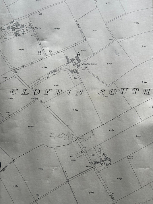 Land map of Cloyfin area