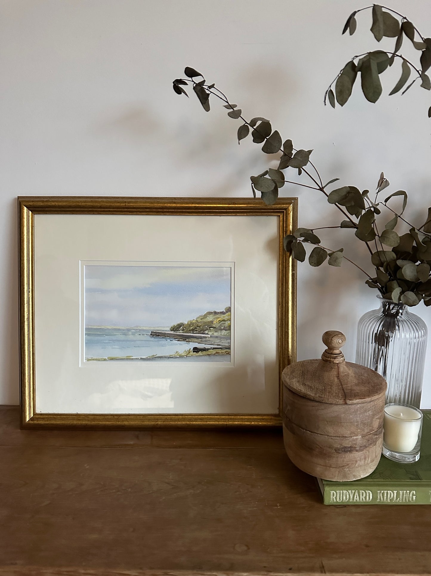 Original Watercolour with Antique Frame - 'Near Portaferry'