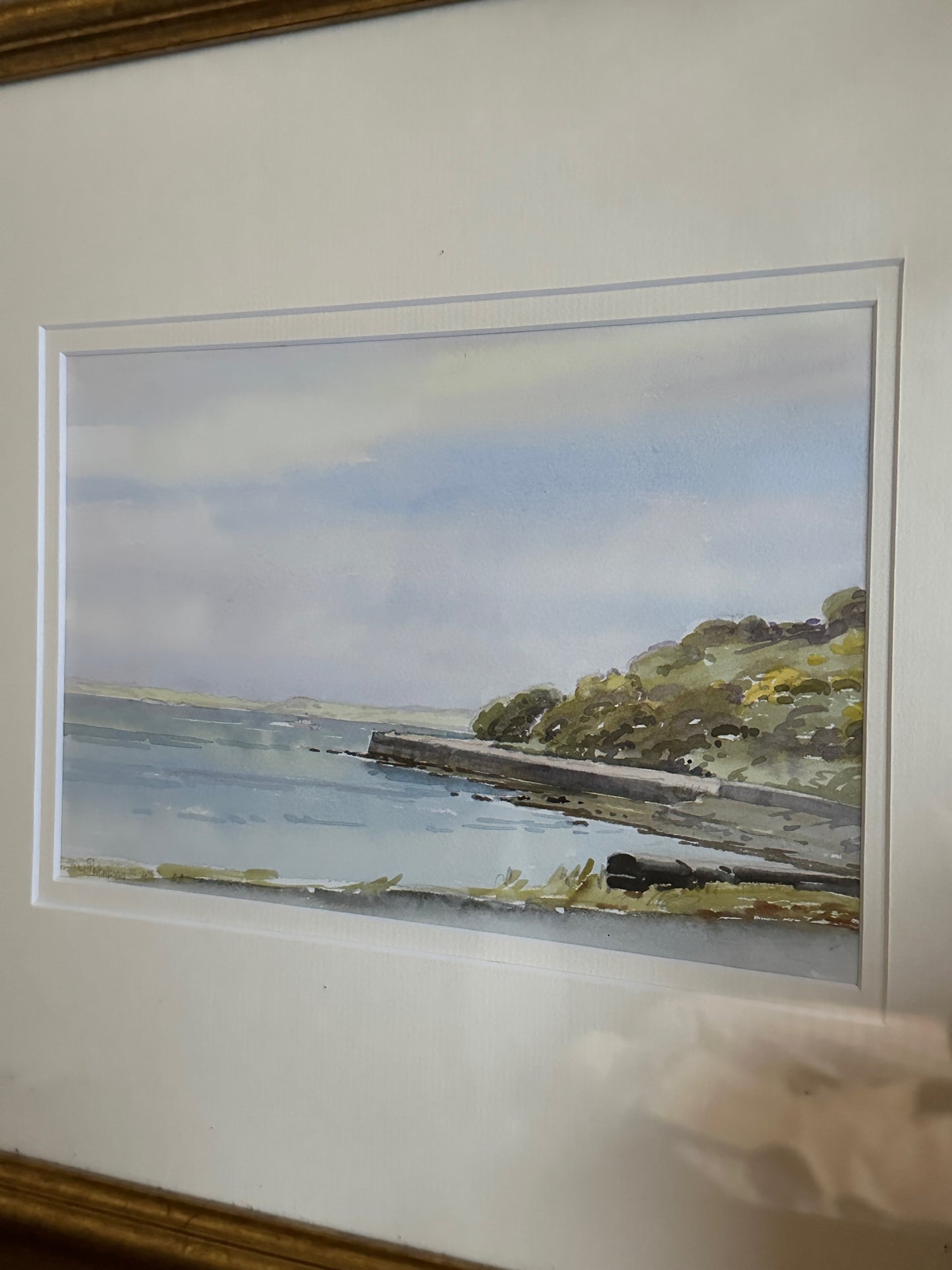 Original Watercolour with Antique Frame - 'Near Portaferry'