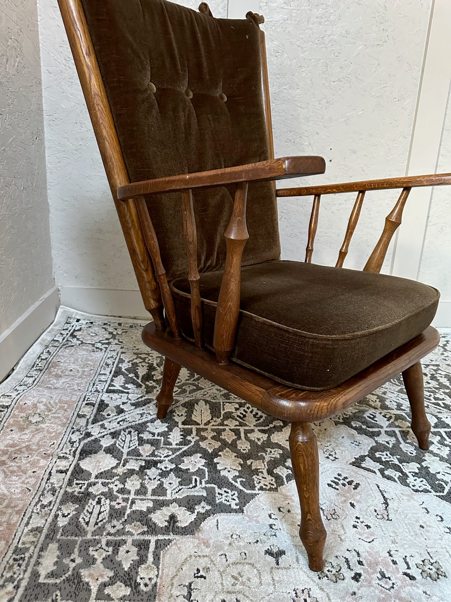 Farmhouse Elm & Beech Vintage Armchair